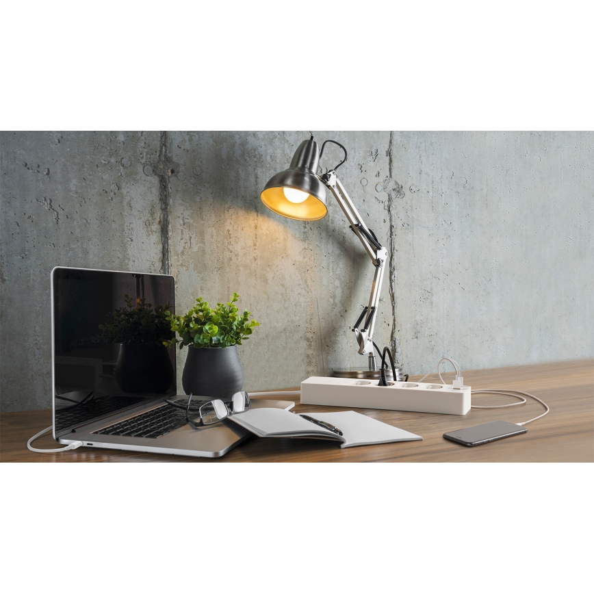 Osram - SMART+ 4 aljzatos hosszabbító, F típus + 2x USB-A + 2x USB-C Wi-Fi