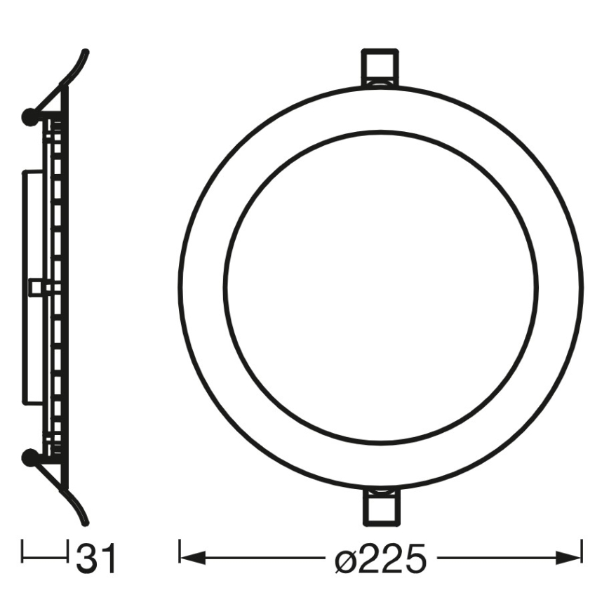 Osram - SMART+ DOWNLIGHT LED, dimmelhető süllyesztett mennyezeti lámpatest LED/22W/230V 3000-6500K Wi-Fi