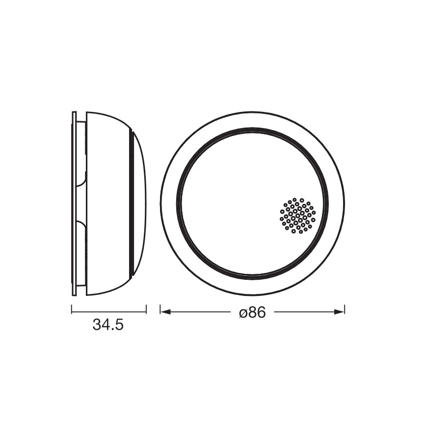 Osram - SMART+ füstérzékelő 3V Wi-Fi 1400 mAh