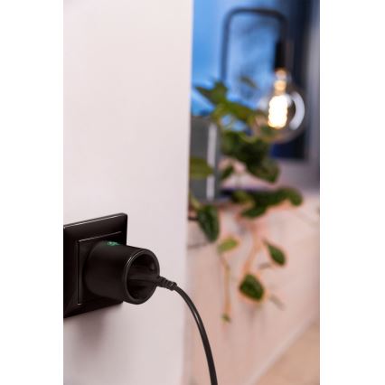 Osram - SMART+ MATTER SCHUKO okos dugalj 2300W/230V/10A Wi‑Fi fekete