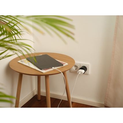 Osram - SMART+ MATTER SCHUKO okos dugalj 2300W/230V/10A Wi‑Fi fekete