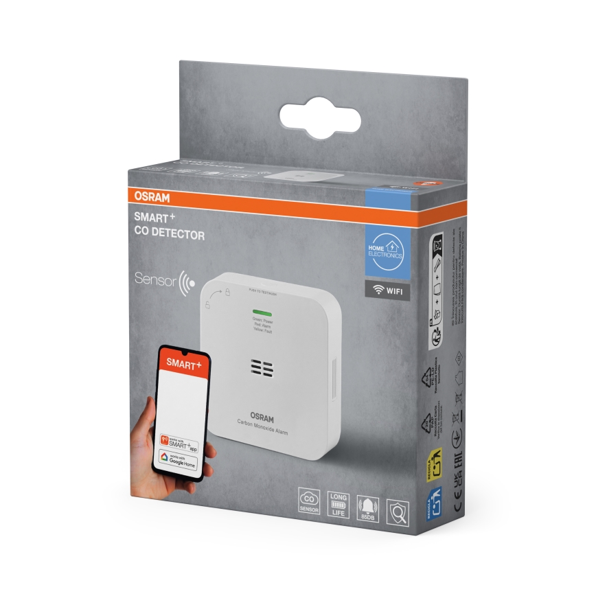 Osram - SMART+ szén-monoxid-érzékelő 2xAA Wi-Fi