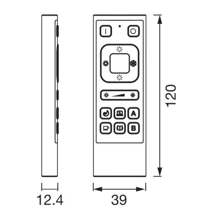 Osram - SMART+ távirányító 3,7V Wi‑Fi 600 mAh