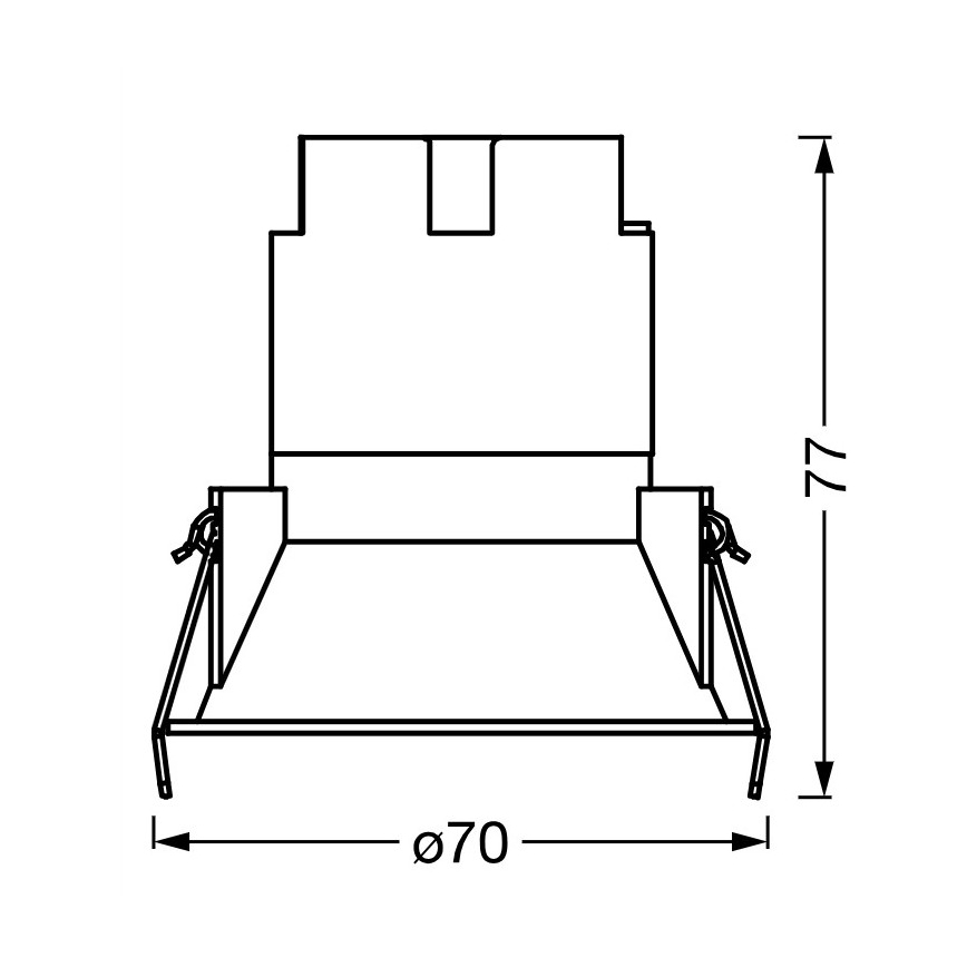 Osram - SPOT TWIST beépíthető LED lámpatest LED/5W/230V 4000K Ø 7 cm fehér