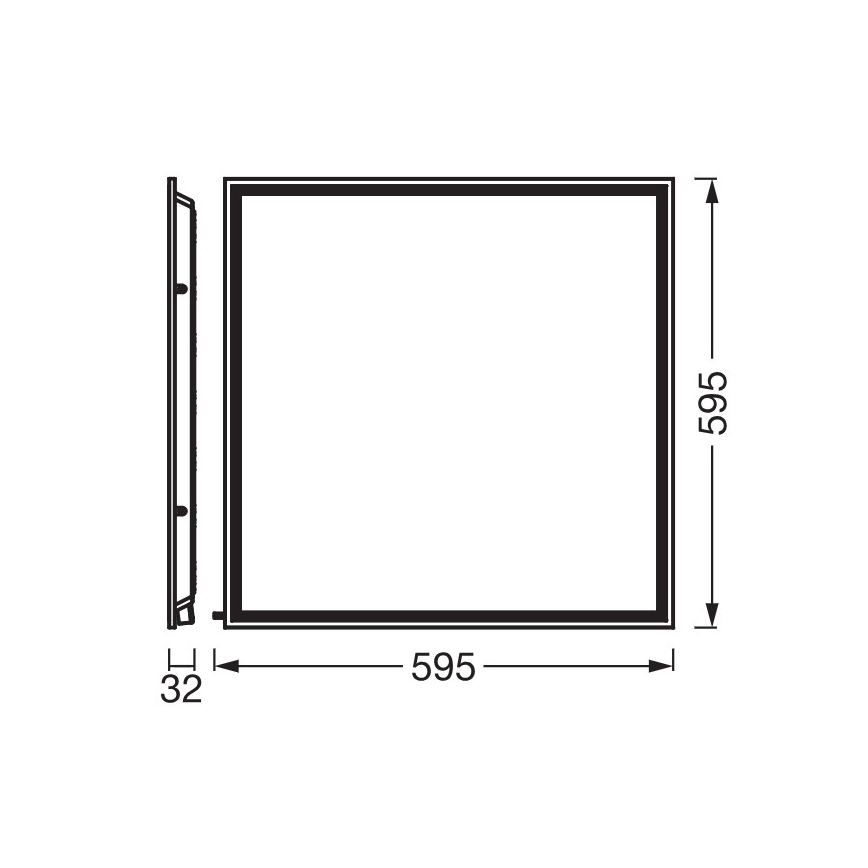 Osram - süllyesztett LED álmennyezeti panel ESSENTIAL LED/40W/230V 3000/4000/6500K 60x60 cm UGR19