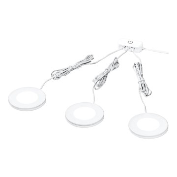 Osram - SZETT 3x LED alá szerelhető világítótest UNDERCABINET LED/8,5W/230V 3000K fehér