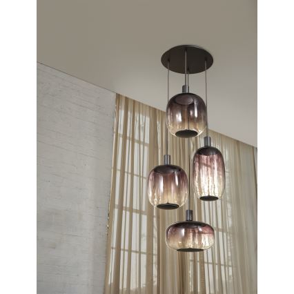 Osram - Tápkábel NEEDLE PENDANT 4xE27/25W/230V antracit