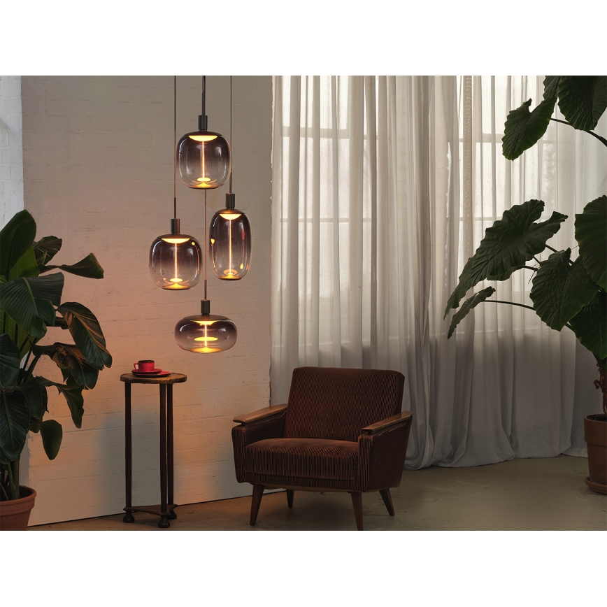 Osram - Tápkábel NEEDLE PENDANT 4xE27/25W/230V antracit