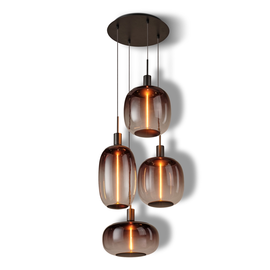 Osram - Tápkábel NEEDLE PENDANT 4xE27/25W/230V antracit