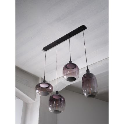 Osram - Tápkábel NEEDLE PENDANT 4xE27/25W/230V antracitszürke