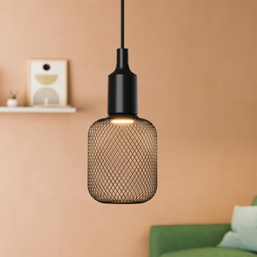 Osram - Tápkábel PENDULUM BELL 1xE27/15W/230V fekete