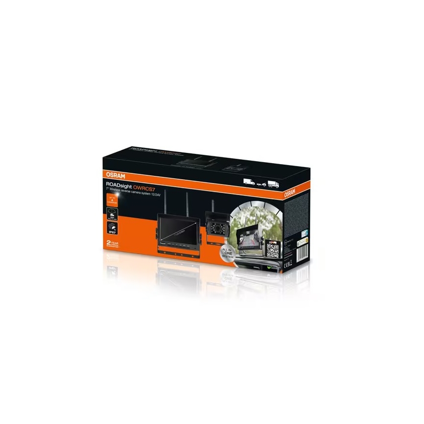 Osram - Tolatókamera ROADSIGHT OWRCS7 Full HD 1080p 12/24V IP67