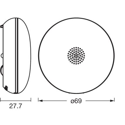 Osram - Vízszivárgás-érzékelő SMART+ 3V Wi-Fi IP67 1400 mAh