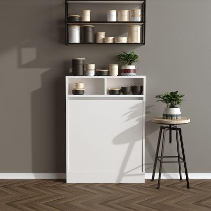 Összecsukható asztal BRACKED 96x70 cm fehér