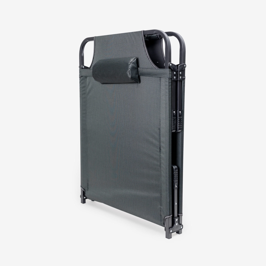 Összecsukható kemping nyugágy matraccal szürke