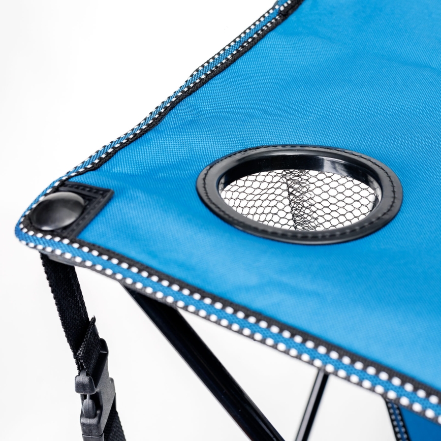 Összecsukható kempingasztal + 2x szék kék