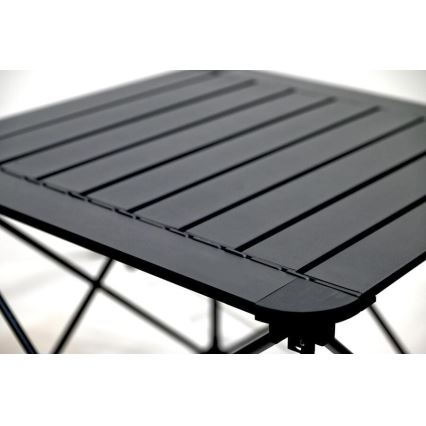 Összecsukható kempingasztal 52x52cm antracit