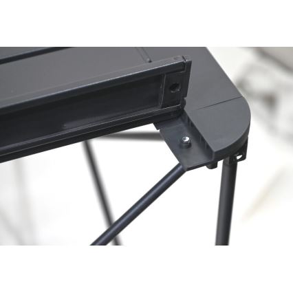 Összecsukható kempingasztal 70x70cm antracit