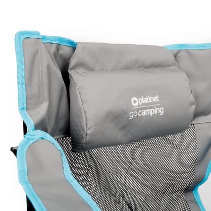 Összecsukható kempingasztal + szék szürke/kék