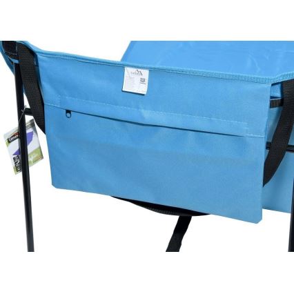 Összecsukható nyugágy kék 160x55 cm