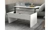 Összecsulható kávésasztal AKILLI 44,8x90 cm fehér