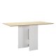 Összehajtható étkezőasztal 75x140 cm barna/fehér