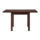 Összehajtható étkezőasztal SALUTO 76x110 cm bükkfa/barna