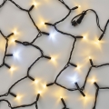 Összekapcsolható fényfüzér 100xLED/10m IP44 hideg/meleg fehér fekete