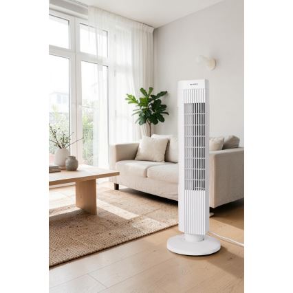 Oszlopventilátor 50W/230V, fehér