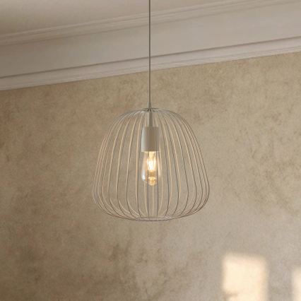 OVELLA kábeles függeszték 1xE27/15W/230V, átm. 36 cm, krémszínű