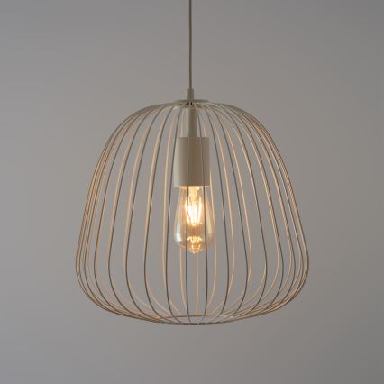 OVELLA kábeles függeszték 1xE27/15W/230V, átm. 36 cm, krémszínű