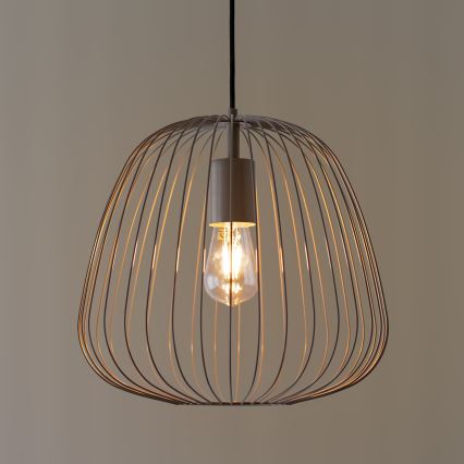 OVELLA kábeles függeszték 1xE27/15W/230V, átmérő 36 cm, bézs