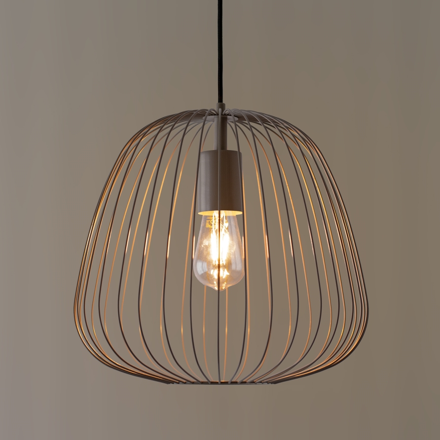 OVELLA kábeles függeszték 1xE27/15W/230V, átmérő 36 cm, bézs
