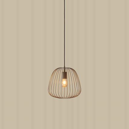 OVELLA kábeles függeszték 1xE27/15W/230V, átmérő 36 cm, bézs