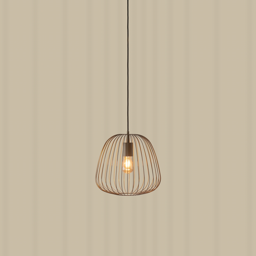 OVELLA kábeles függeszték 1xE27/15W/230V, átmérő 36 cm, bézs