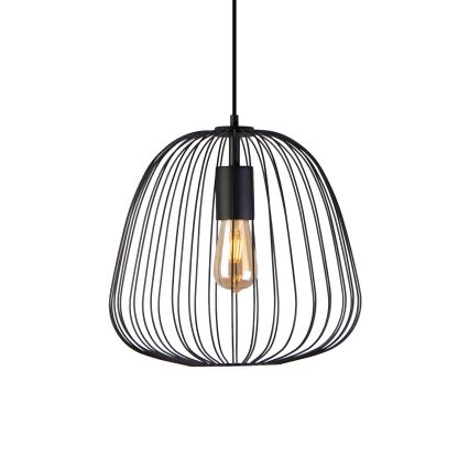 OVELLA kábeles függeszték 1xE27/15W/230V, átmérő 36 cm, fekete