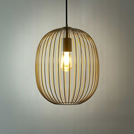 OVELLA zsinóros csillár 1xE27/15W/230V, átm. 34 cm, bézs