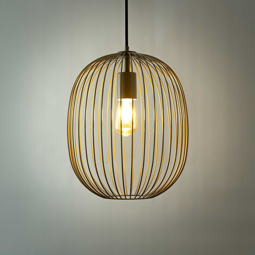 OVELLA zsinóros csillár 1xE27/15W/230V, átm. 34 cm, bézs