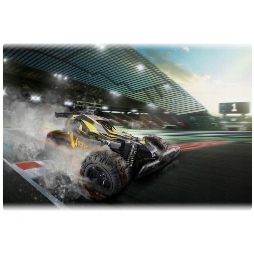 Overmax - rádiótávirányítású RC autó X-RALLY 2.0 1200 mAh fekete/sárga