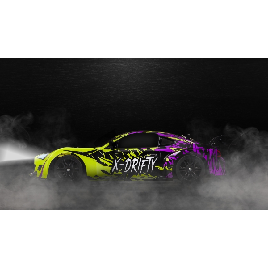 Overmax - RC drift autó távirányítós X-DRIFT 1000 mAh sárga/lila