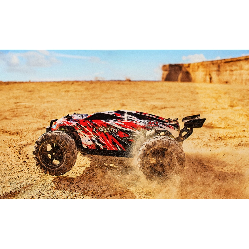 Overmax - X-MONSTER 3.5 távirányítós RC autó, 1700 mAh, fekete/piros/zöld