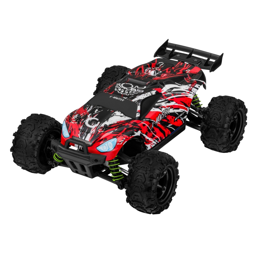 Overmax - X-MONSTER 3.5 távirányítós RC autó, 1700 mAh, fekete/piros/zöld
