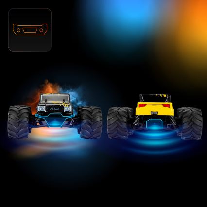 Overmax - X-JOLT RC távirányítós autó, 1000 mAh, fekete/sárga