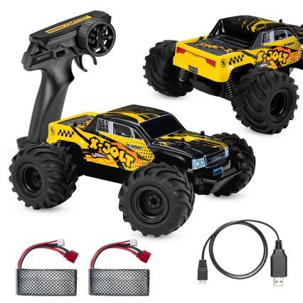 Overmax - X-JOLT RC távirányítós autó, 1000 mAh, fekete/sárga