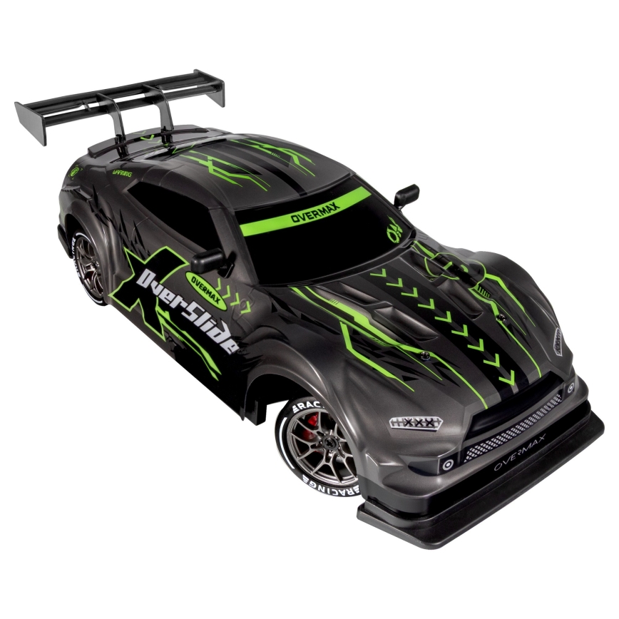 Overmax - X-OVERSLIDE RC drift távirányítós autó 1000 mAh fekete/zöld/kék/piros