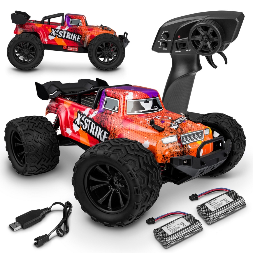 Overmax - X-STRIKE távirányítós RC autó 3000 mAh fekete/narancssárga