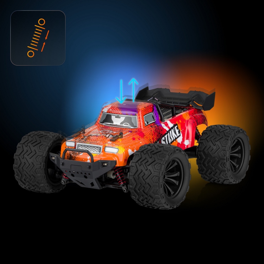 Overmax - X-STRIKE távirányítós RC autó 3000 mAh fekete/narancssárga
