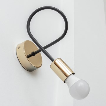 OXFORD fali lámpa 1x E27/15W/230V, arany/fekete