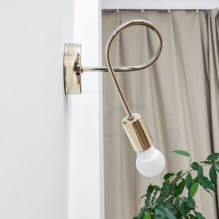 OXFORD fali lámpa 1x E27/15W/230V, aranyszínű