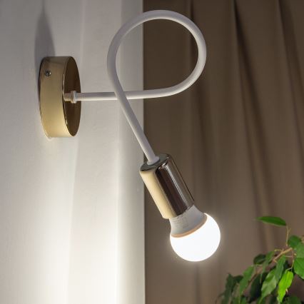 OXFORD fali lámpa 1xE27/15W/230V arany/fehér